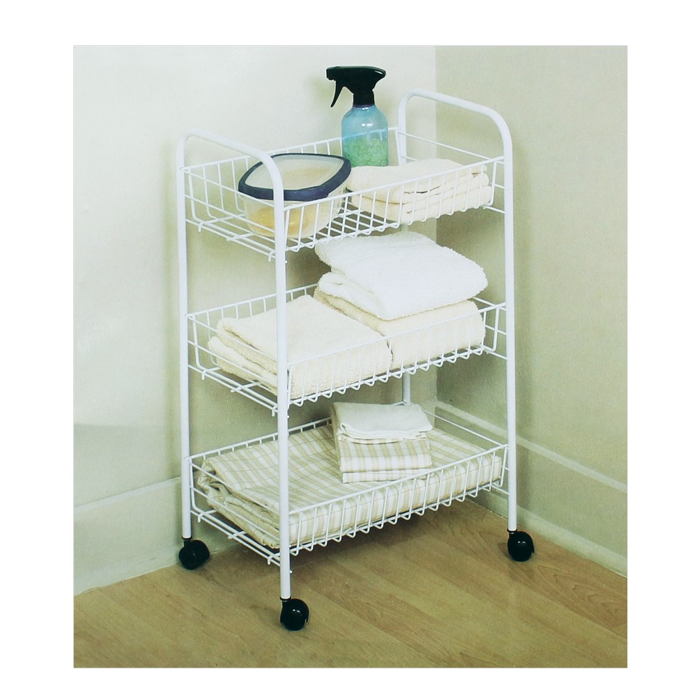 Organizador 3 repisas metal rubbermaid 66157 - Organizadores para inodoro