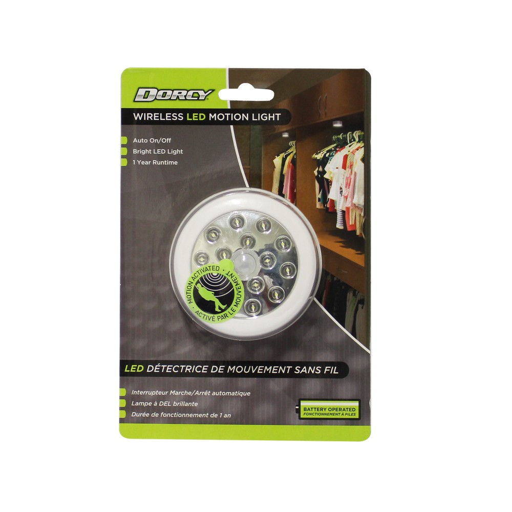 Detector de movimiento inalámbrico con luz led
