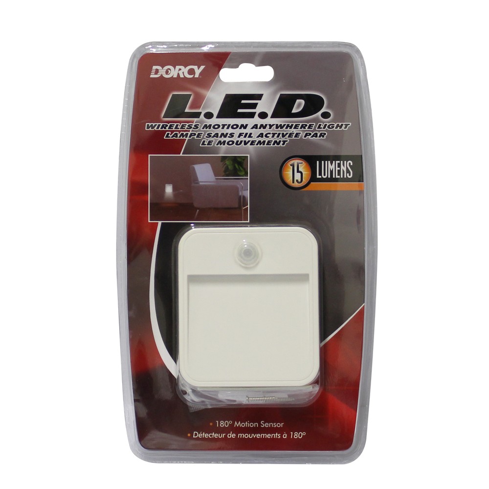 Detector de movimiento inalámbrico de pared con luz led