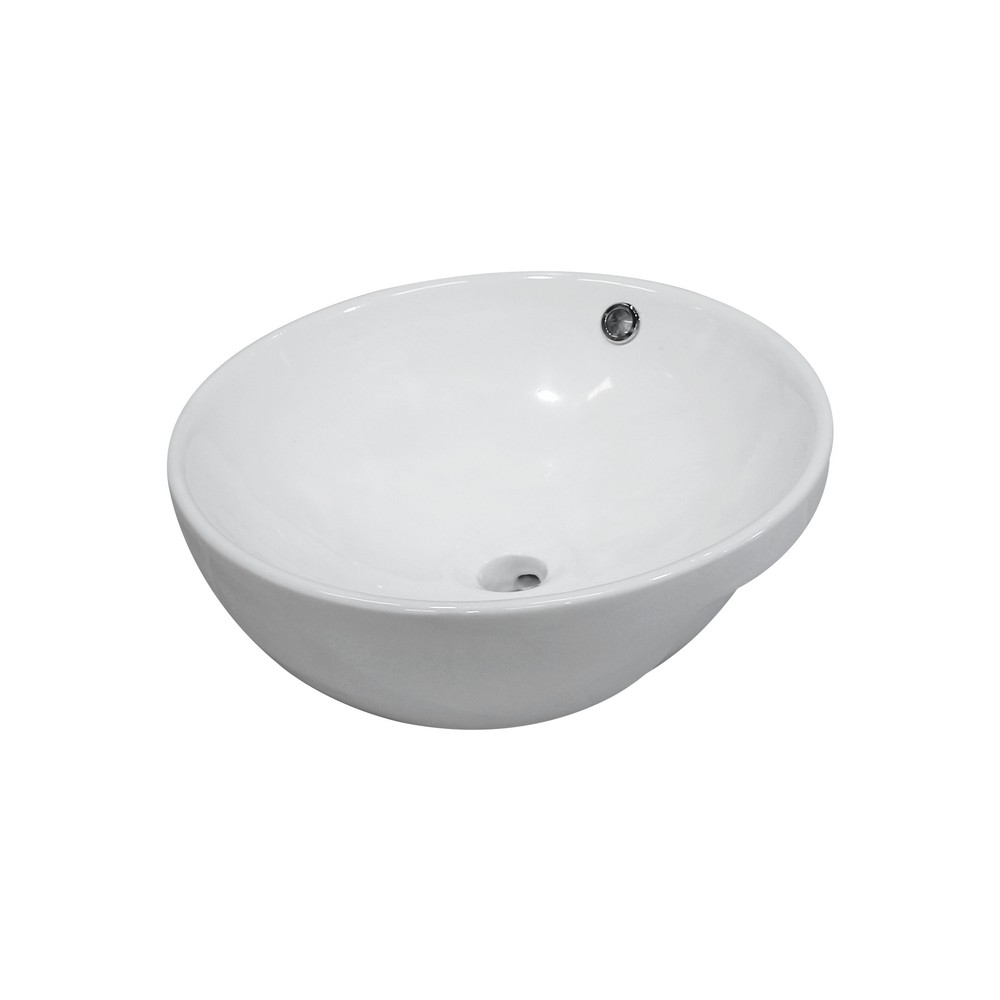Lavamanos de porcelana redondo blanco