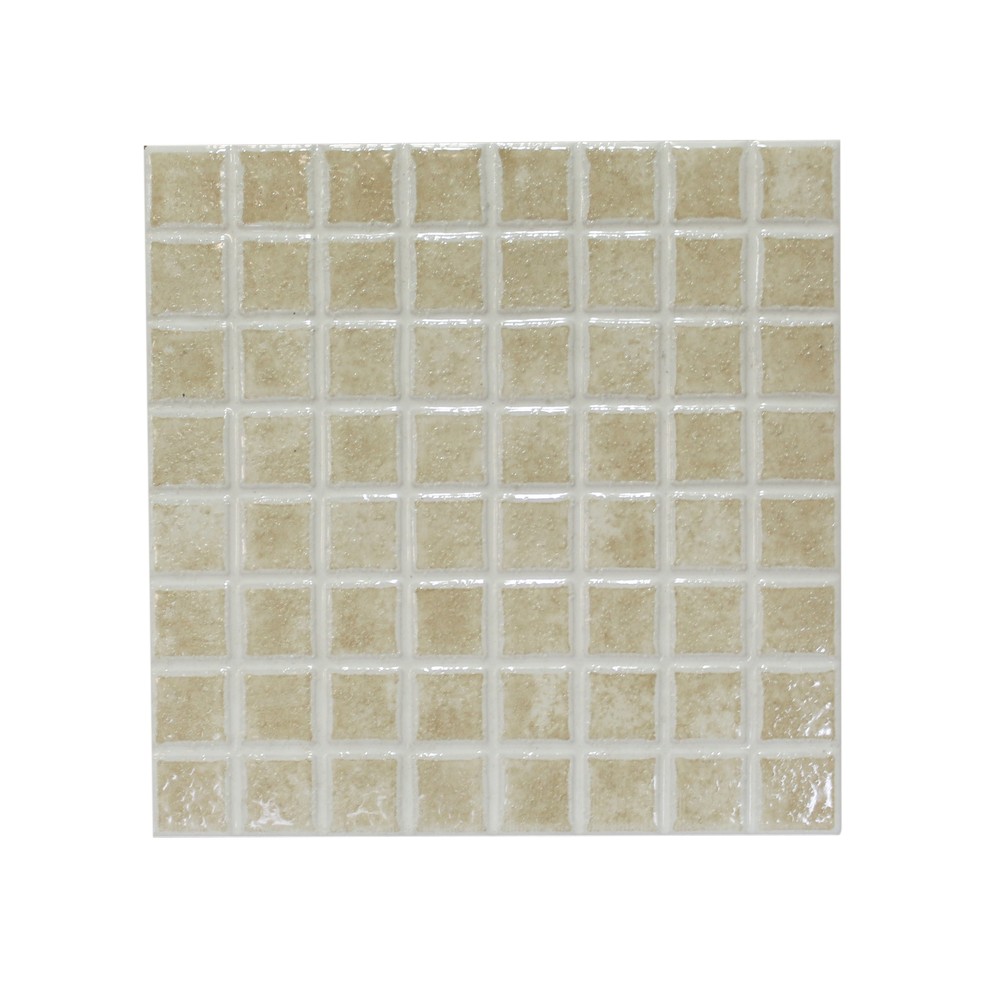 Cerámica de piso 20x20 cm mosaico beige