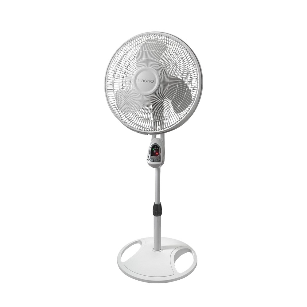 Ventilador De Pedestal 16" Gris/blanco 3 Velocidades Control Remoto ...