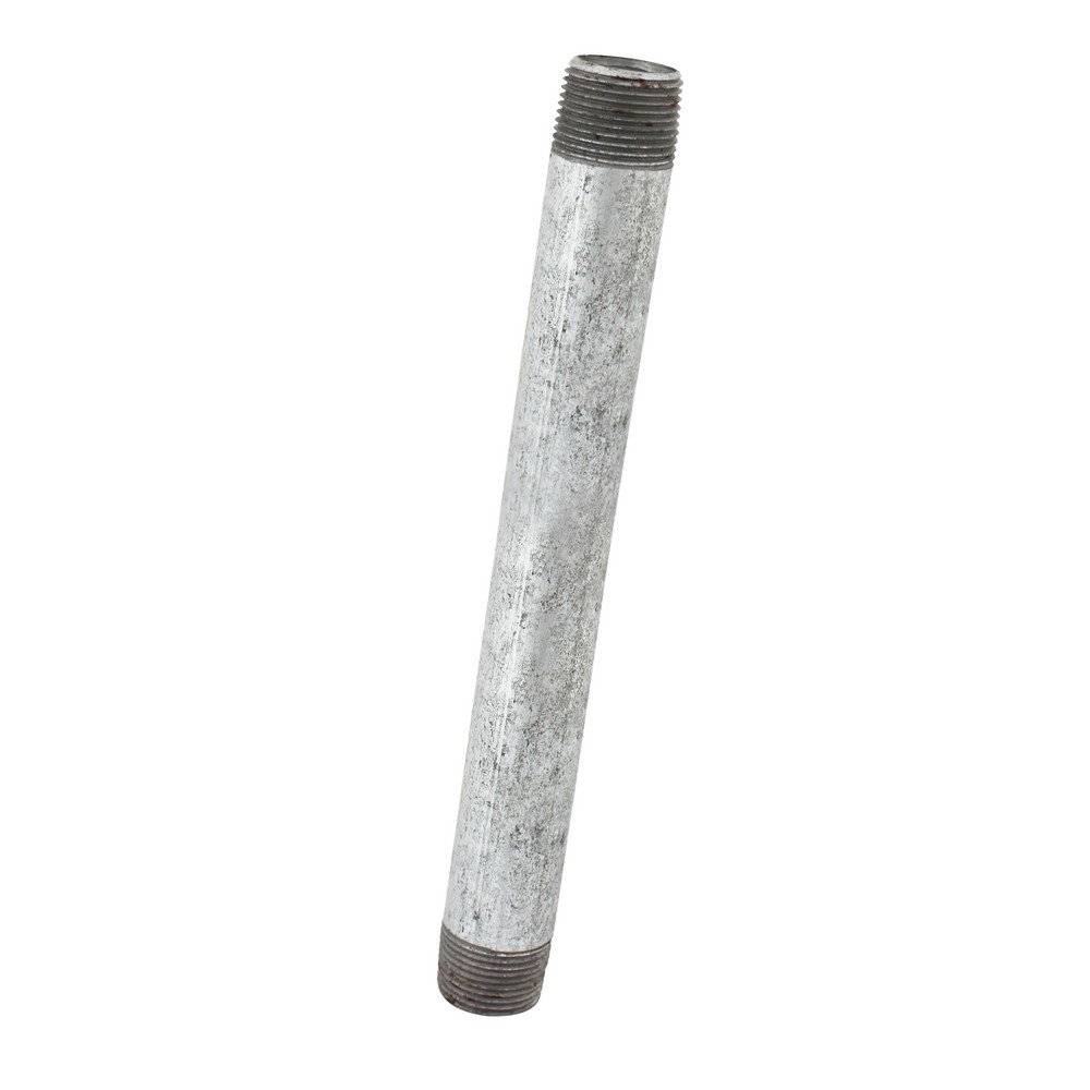 Niple galvanizado de 1/2x8 pulg (12.7 mm x 20.32 cm)