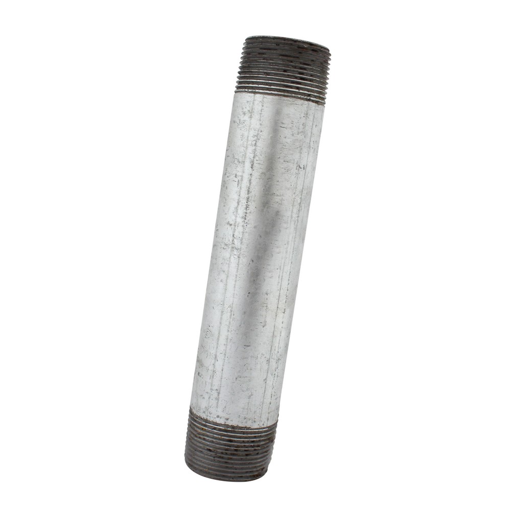 Niple galvanizado de 1-1/4 x 8 pulg (31.7 mm x 20.32 cm)