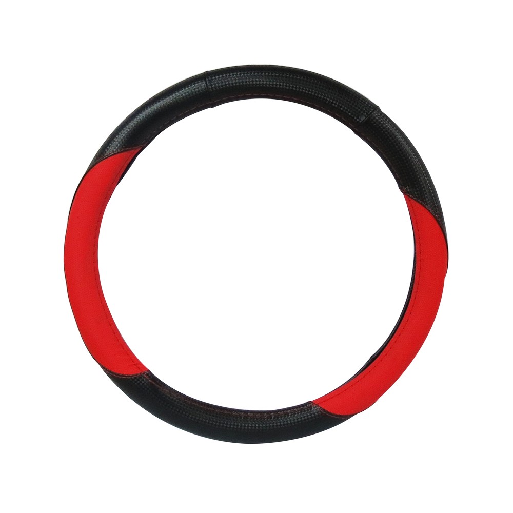 Forro talla m negro y rojo para timon de carro