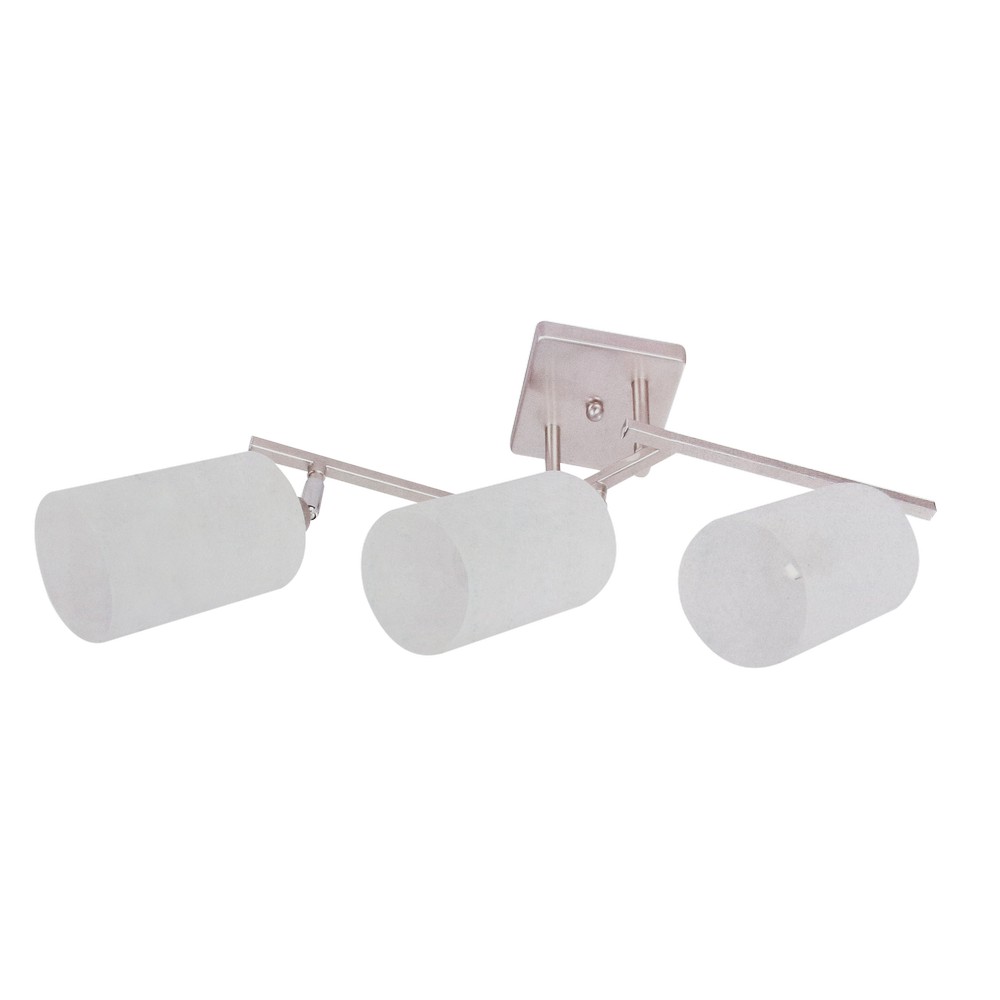 Lampara de techo 3l e27 satin niquel vidrio neva 56-04219-41