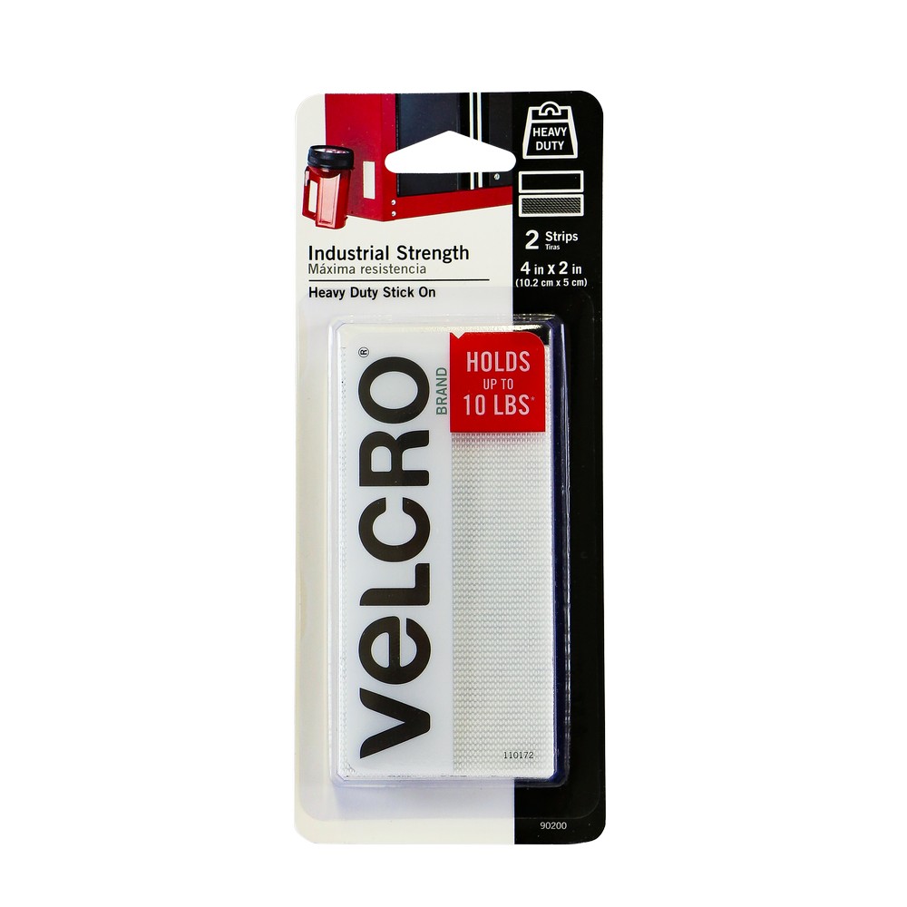 Velcro adhesivo blanco 2 x 4 pulg 2 pzas