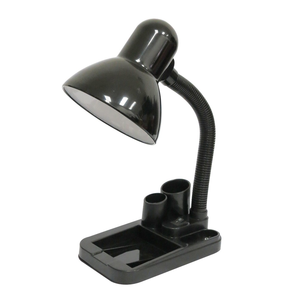 Lámpara de escritorio negra 1 luz