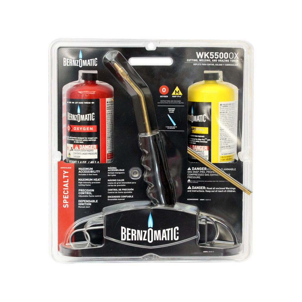 Kit de soplete para mapp/oxígeno 332784 4 piezas