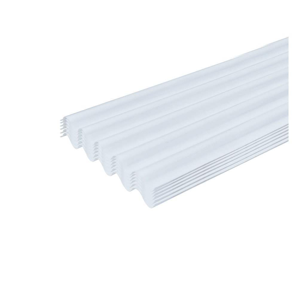 Lámina de policarbonato transparente 6 pies (1.82 m) blanca