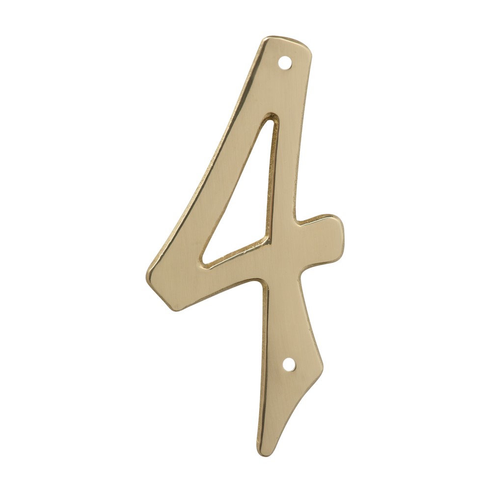 Numero 4 metalico de 4 pulg