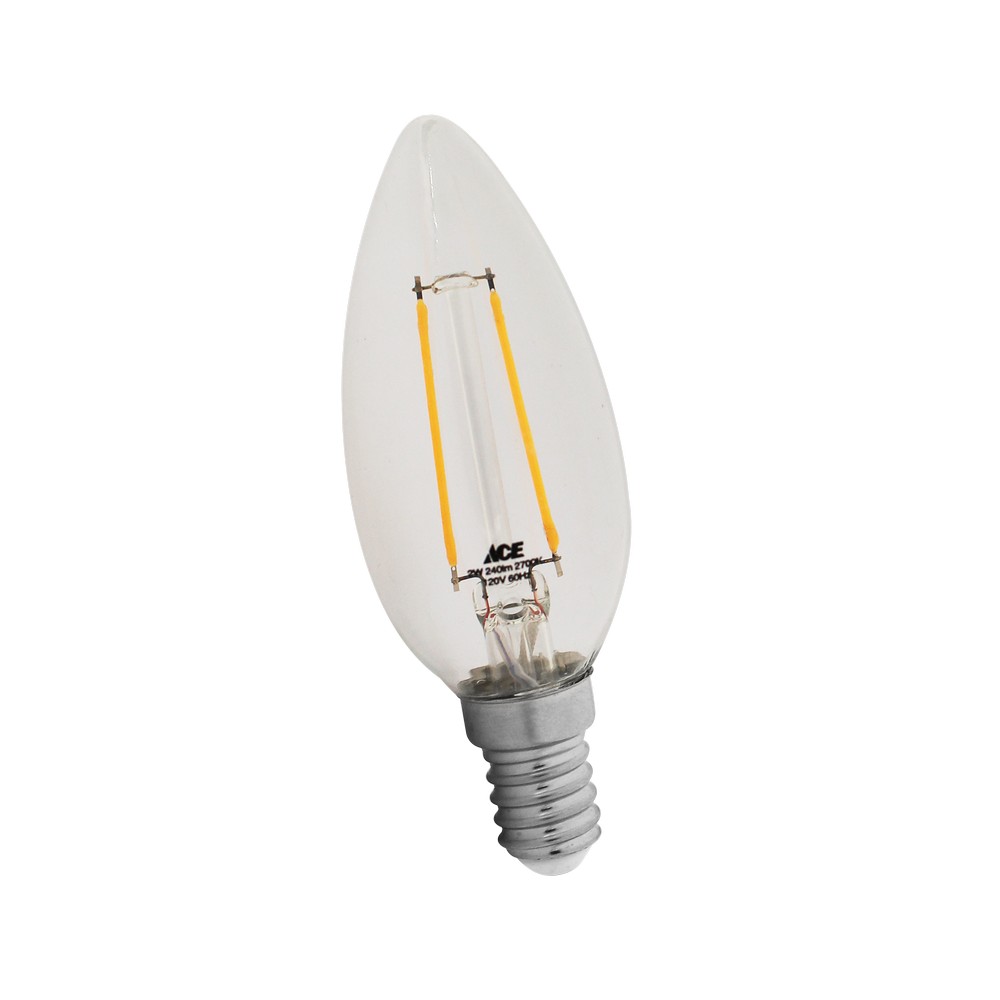 Foco led filamento 2w 2700k e12 torpedo ace 3505070 Focos LED