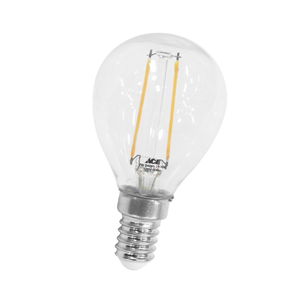 Foco led filamento 2w globo e14 2700k