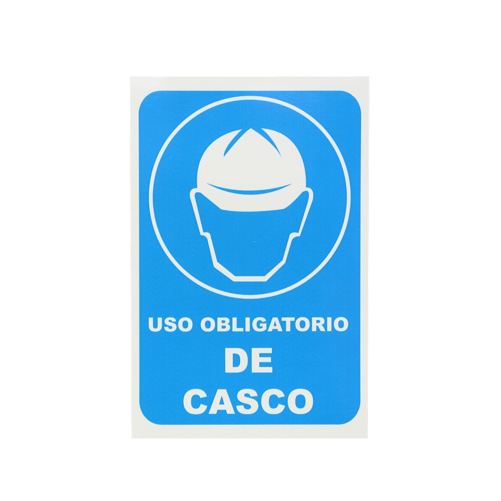 Rotulo uso obligatorio de casco