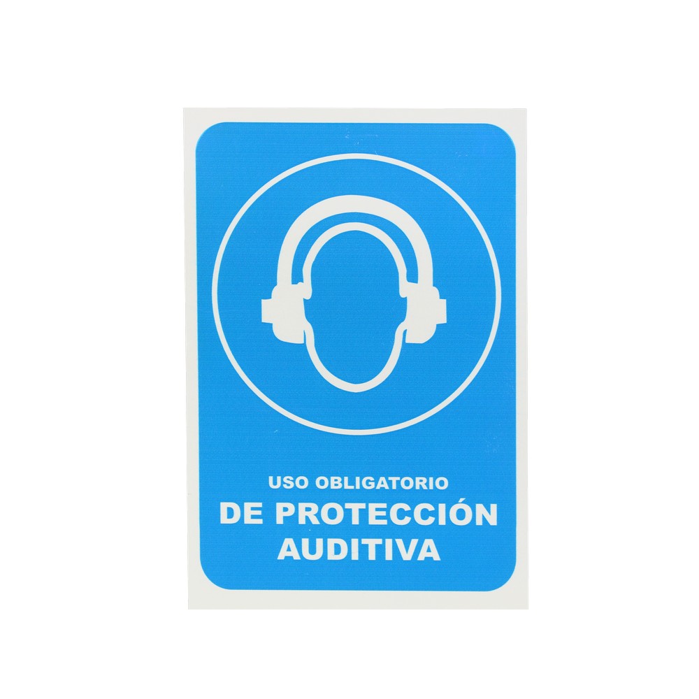 Rotulo uso obligatorio de proteccion auditiva