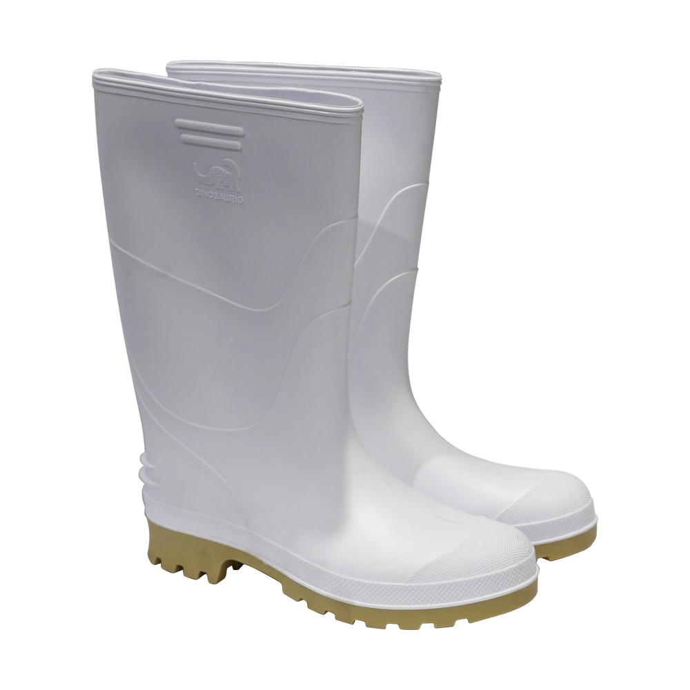 Bota de hule industrial blanca dinosaurio alta t41