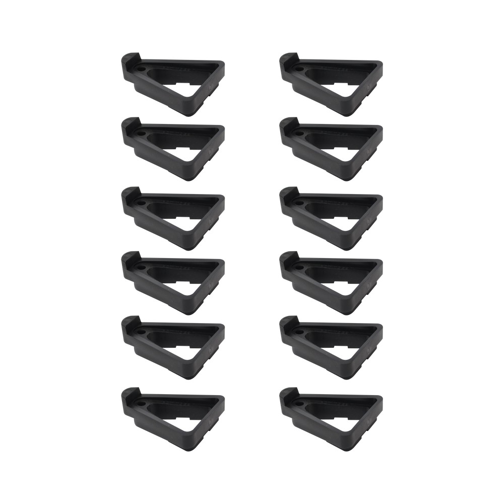 Base para maceta negro plastica 7346307 s/12