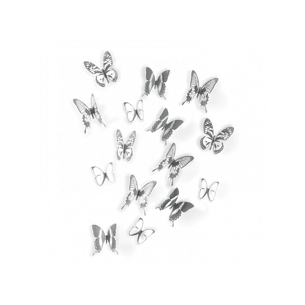 Adorno decorativo para pared mariposas chrysalis black ice
