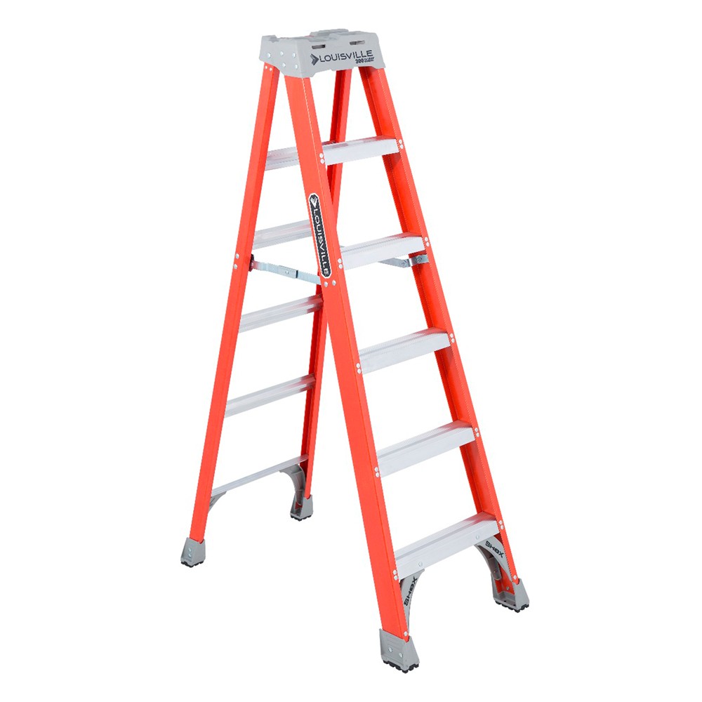 Escalera fibra de vidrio 2 bandas tipo ia 6 pies (1.82 m)