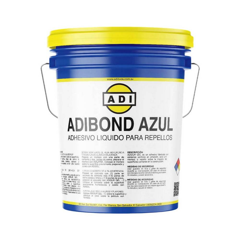 Adhesivo para repello interior azul adibond azul 18.9 l (cub)
