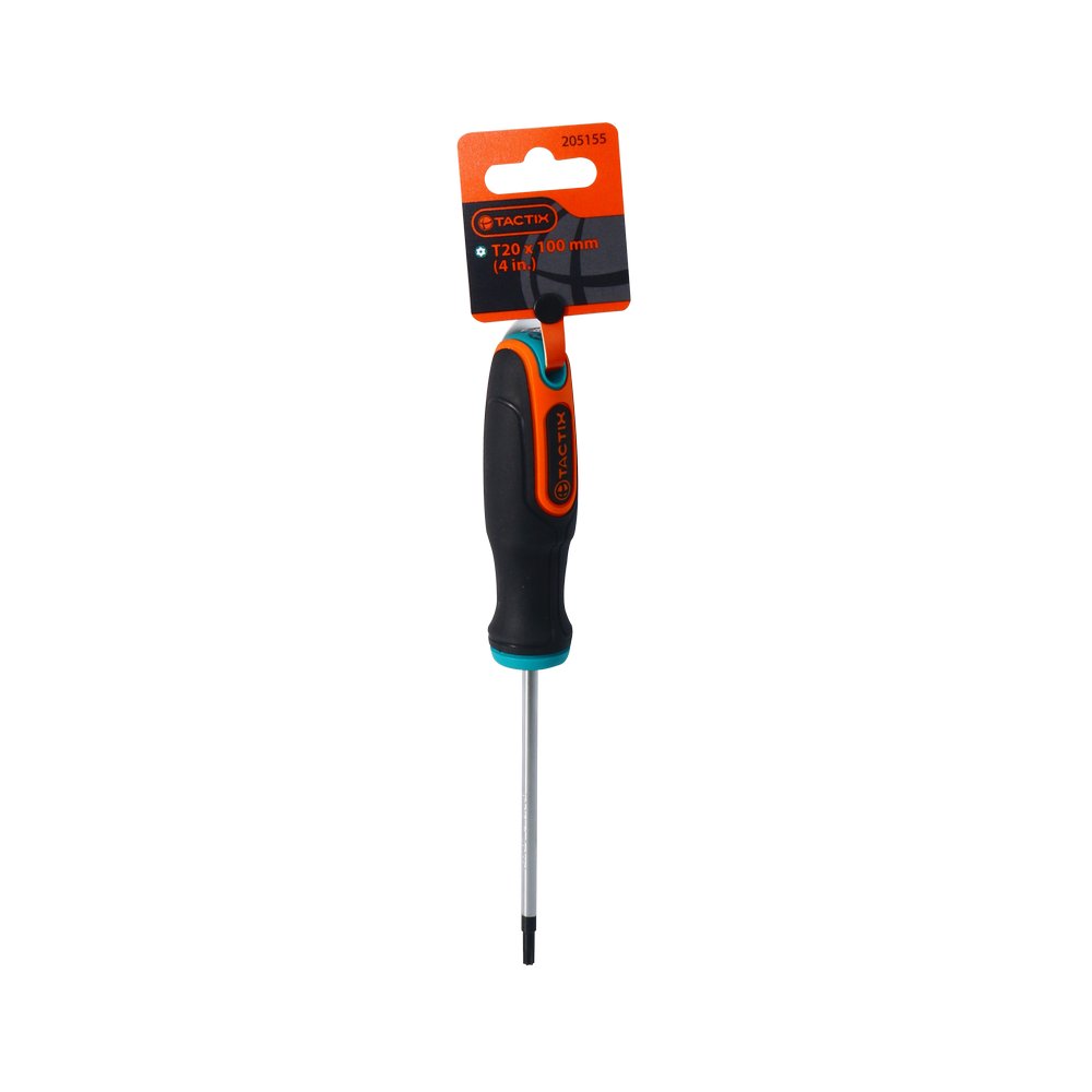 Destornillador torx seguridad t20 x 4 pulg