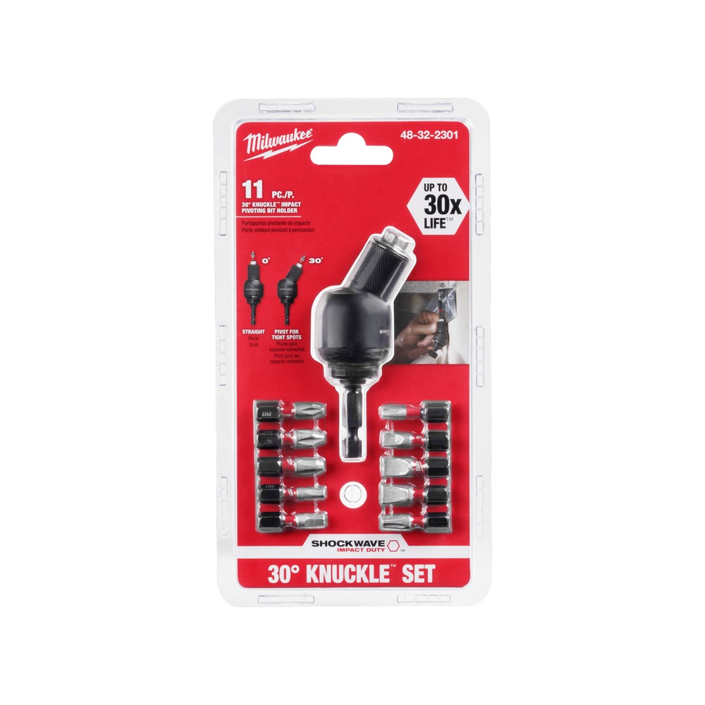 Adaptador magnético hexagonal 30° con puntas 11 pzas