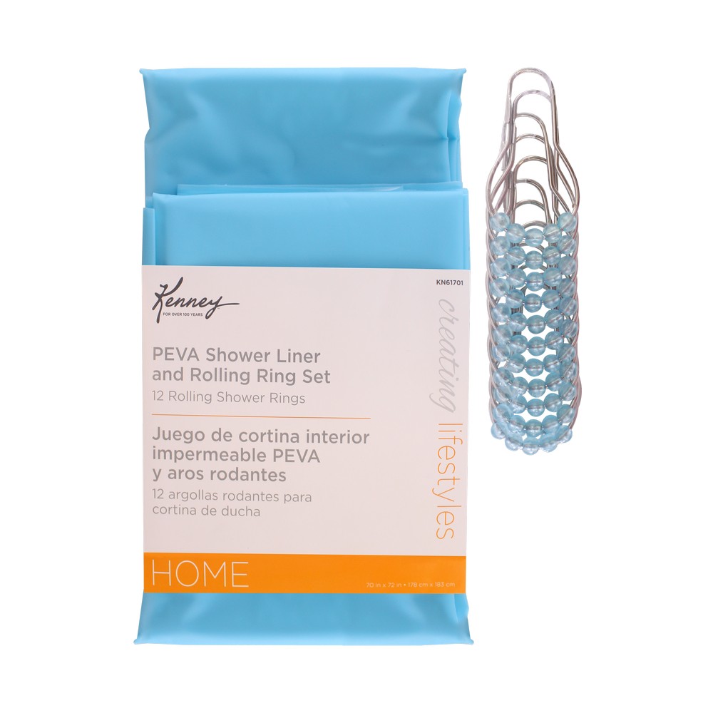 Cortina para baño liner azul