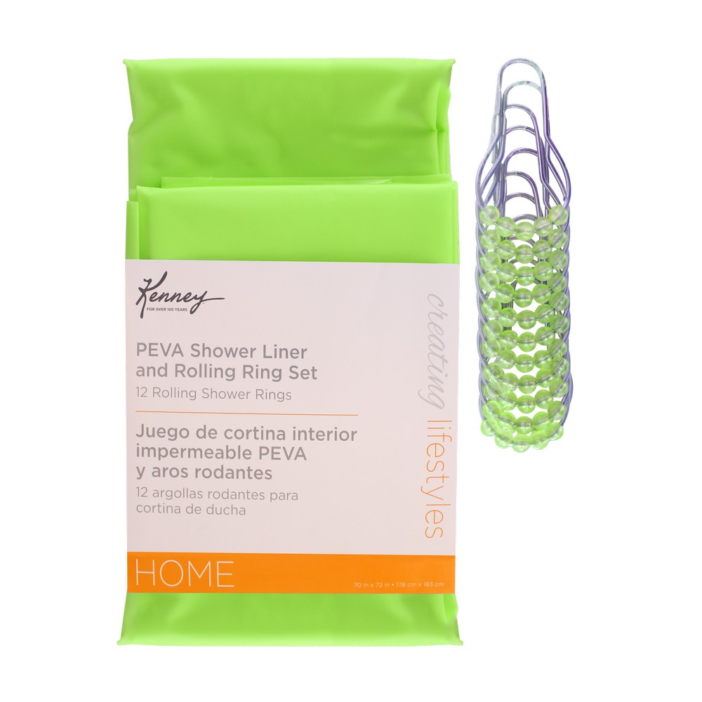 Cortina para baño liner verde