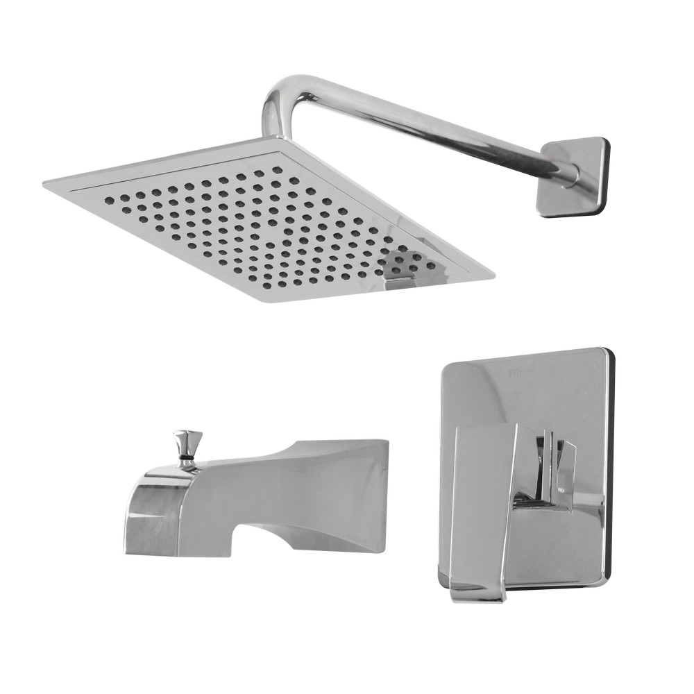 Mezclador para ducha y tina monomando cromado bacci