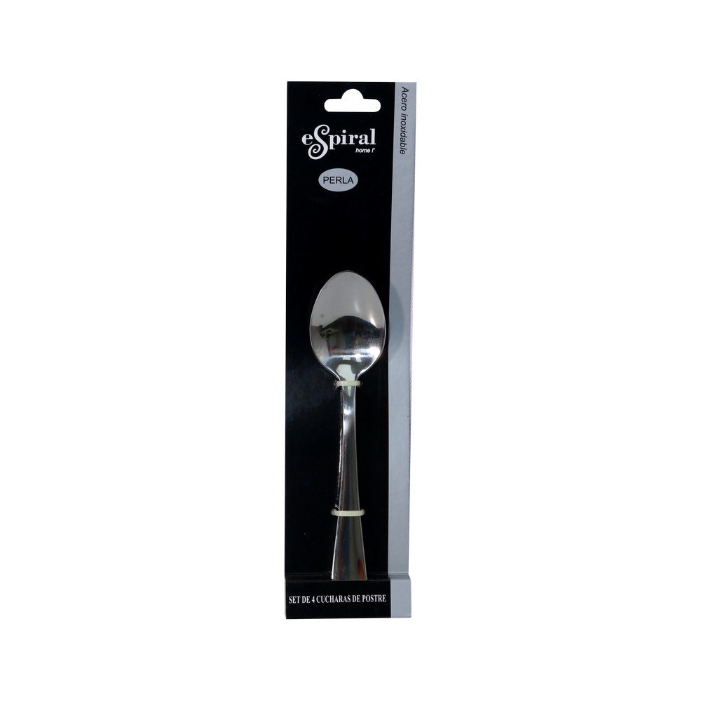 Cuchara para postre acero inoxidable 4 piezas