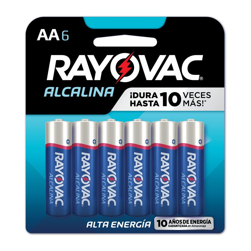 Bateria alcalina 6aa rayovac 8154