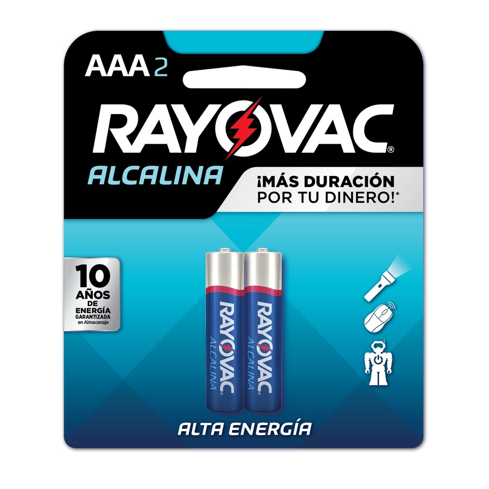 Bateria alcalina 2aaa rayovac 8242