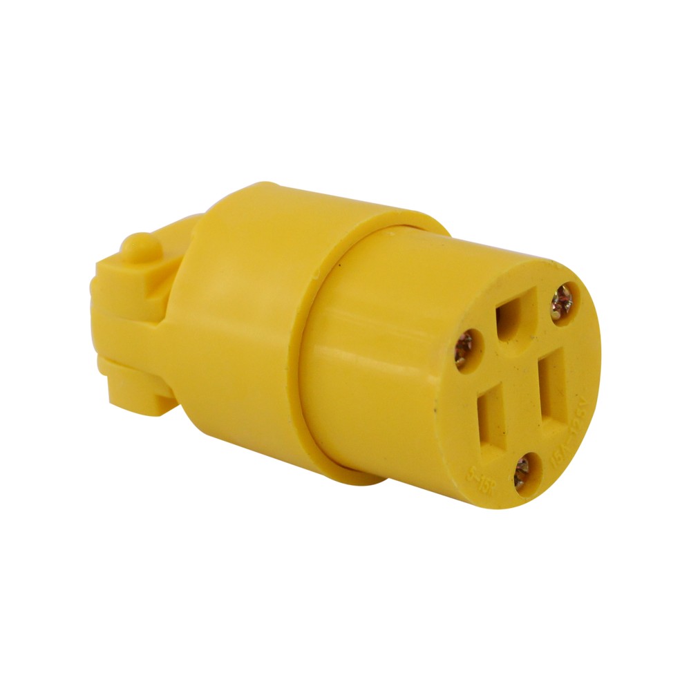 Toma hembra polarizado de 15 amperios para extensión tomacorriente hembra