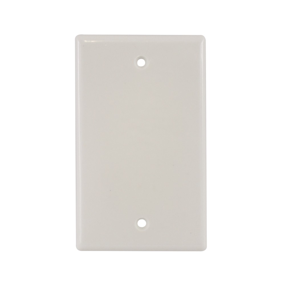 Placa ciega plastica de 2x4 blanco tania kob141w