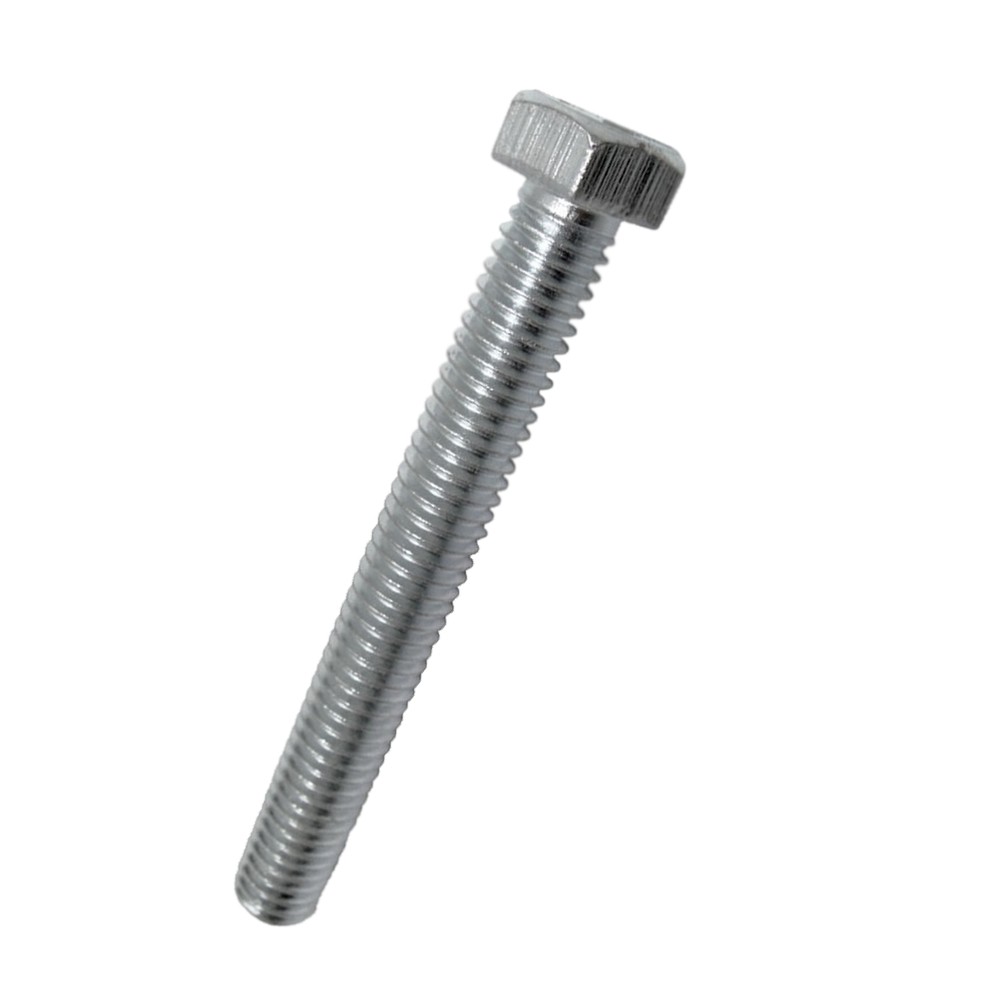 Lote De 25 Tornillos Métricos M16 X 50 Mm - Cabeza Hexagonal, Clase 10.9, Zincado, Norma DIN 933