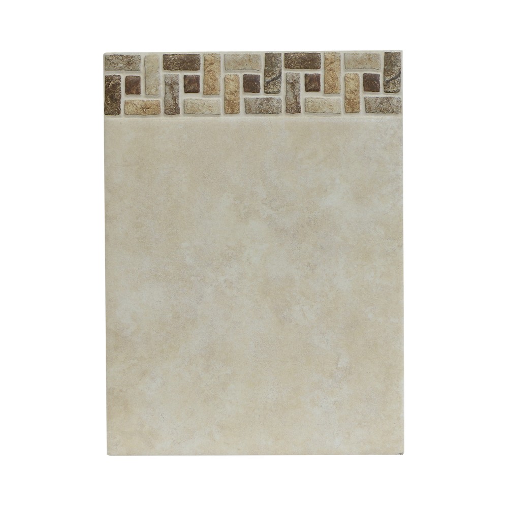 Ceramica de pared 33x25 cm sevilla crema decorado