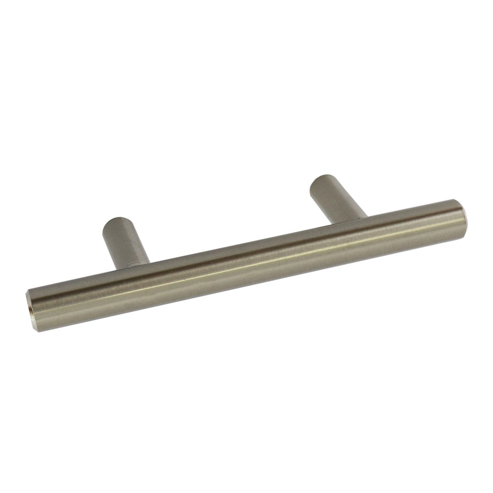 Haladera 64 mm acero inox satinado solida