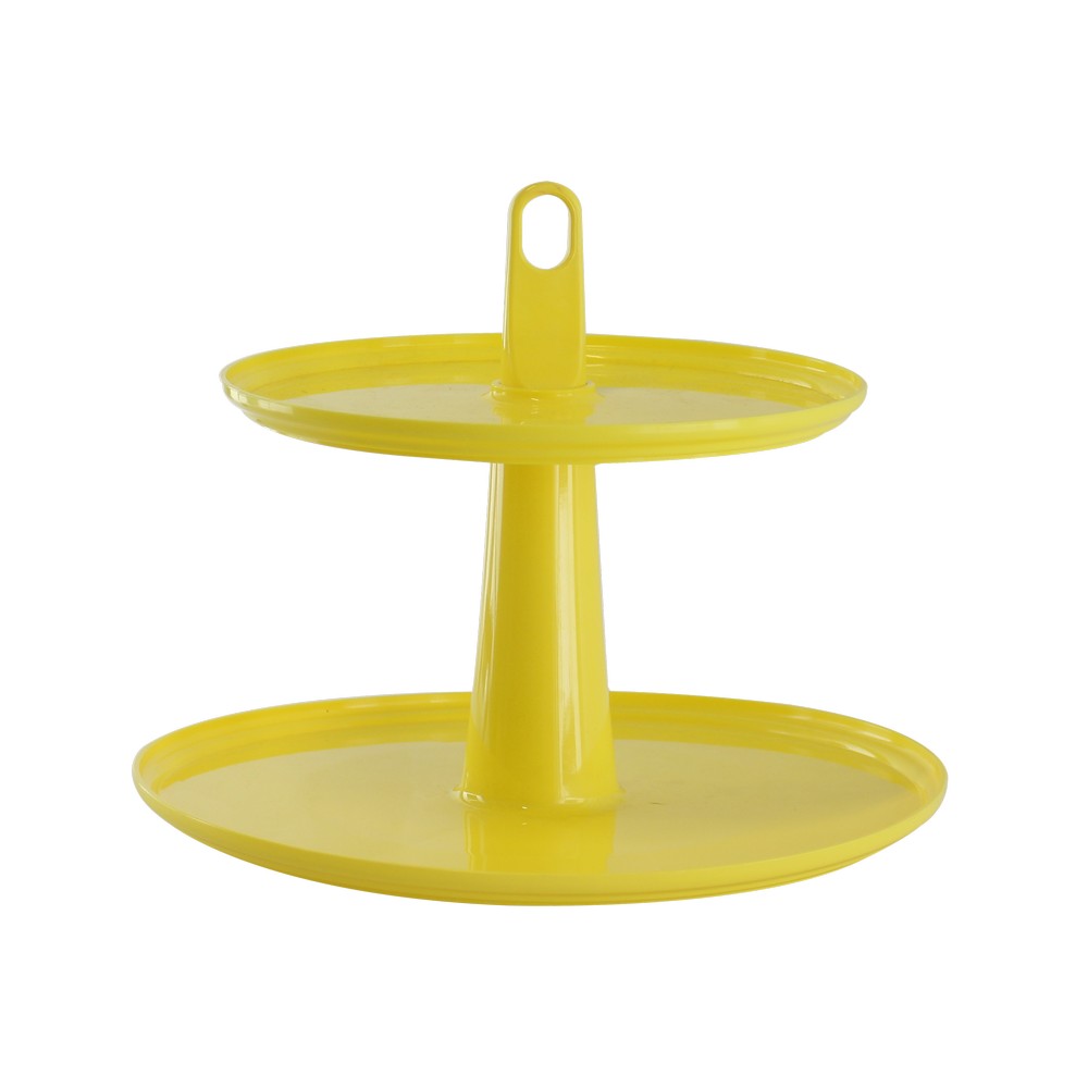 BASE PARA POSTRES DOS NIVELES AMARILLO 36.5CM 10118/0463