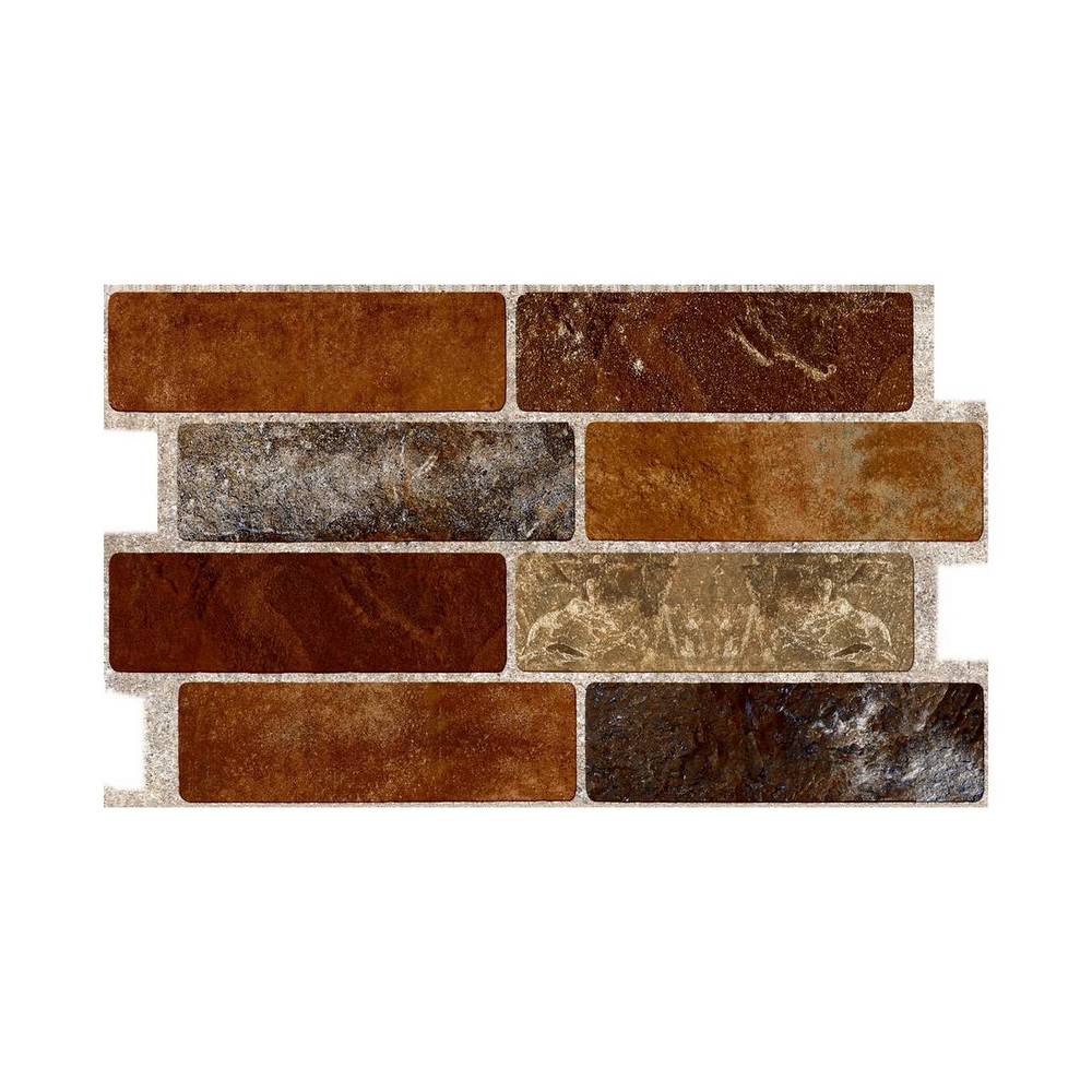 Cerámica de pared 29 x 49.5 cm rodas óxido