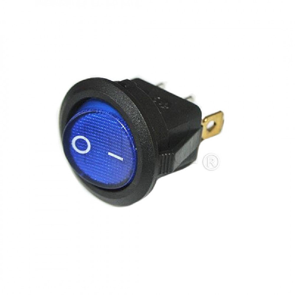 Interruptor de empotrar con luz azul 12v 16a