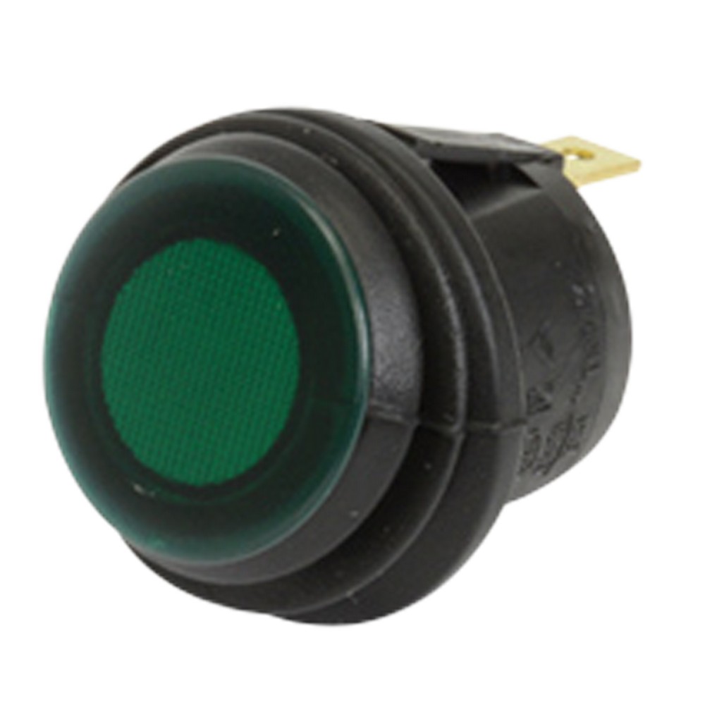 Interruptor de empotrar con luz verde 12v 16a