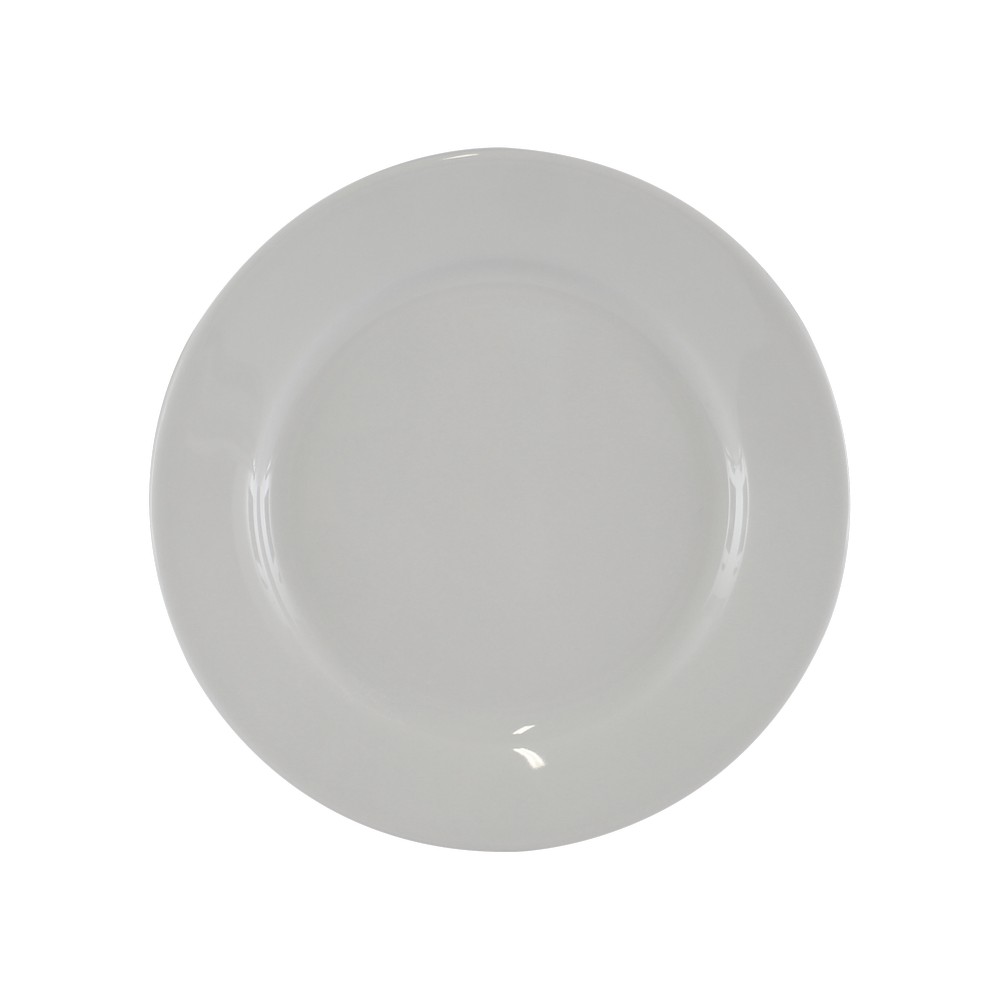 Plato redondo blanco 10.5 pulg