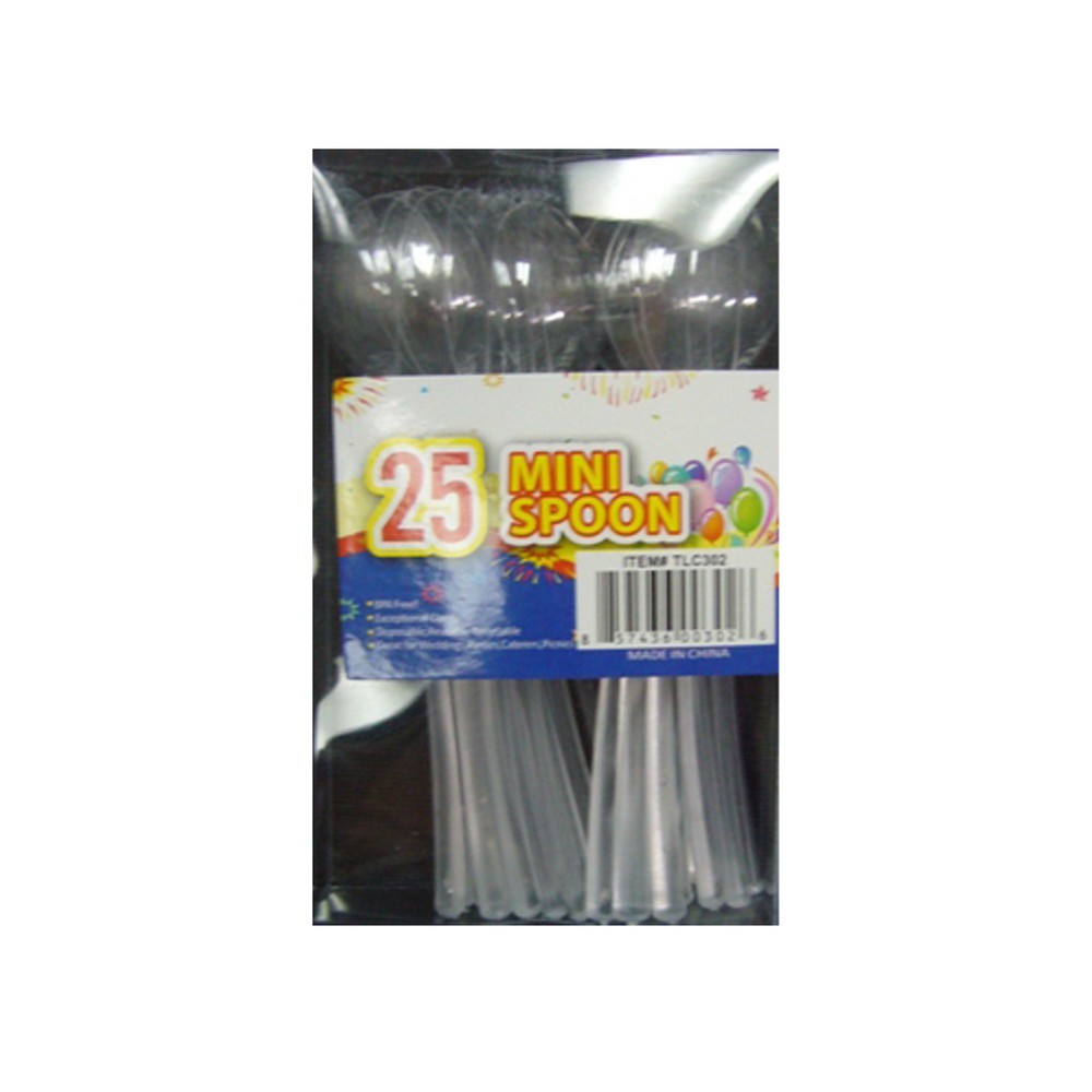 Set de mini cucharas para boquitas 25 pzas