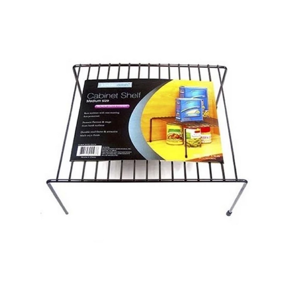 Estante organizador Gretail para cocina y comedor 4 niveles Negro