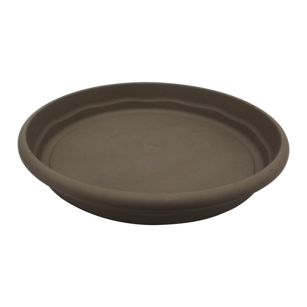 Escurridor plastico redondo para maceta gris 60 cm