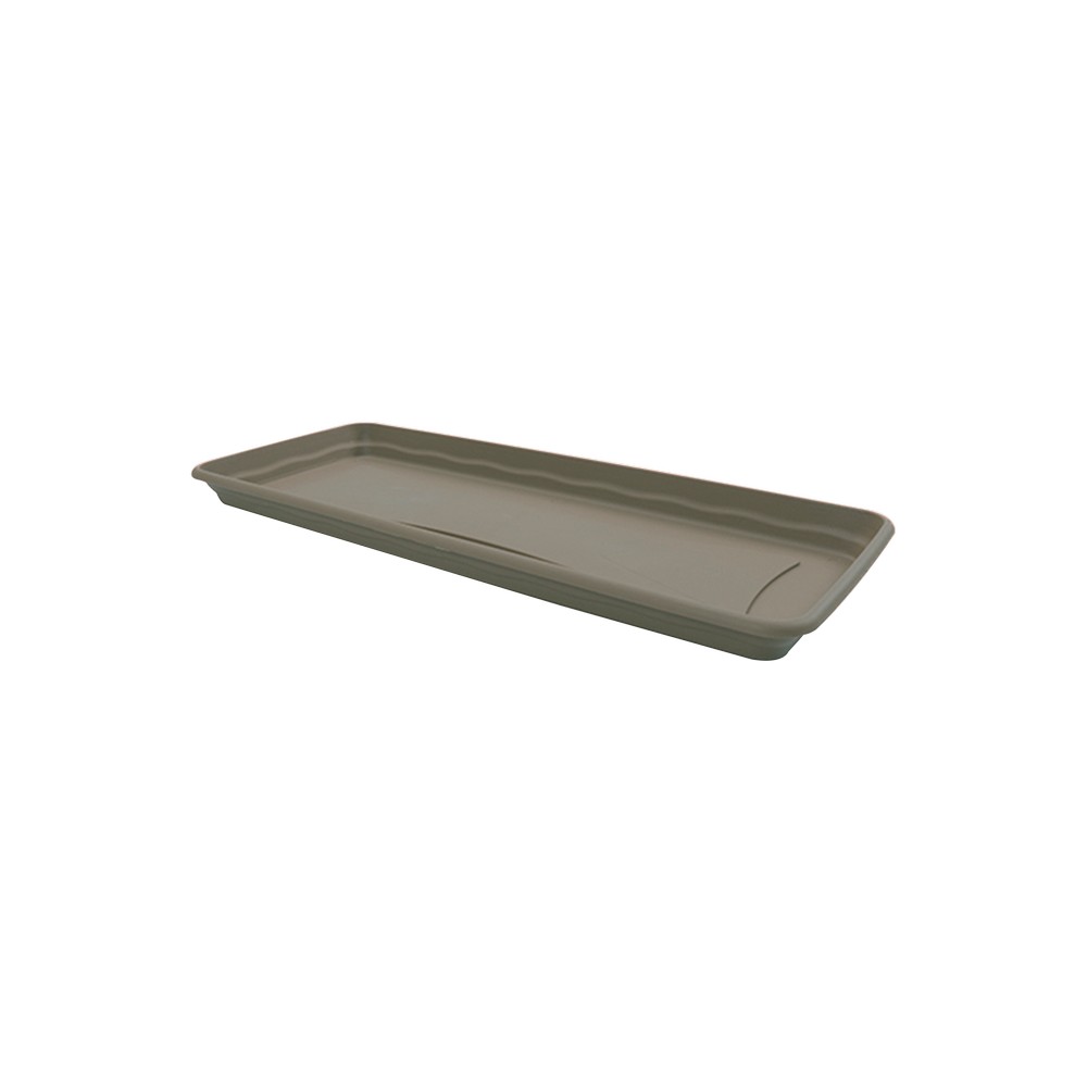 Plato rectangular 57 x 23 cm taupe plastiken 7602