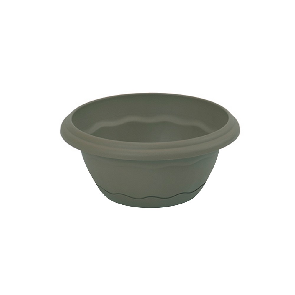 Maceta bowl terra 22 cms taupe plastiken 7680