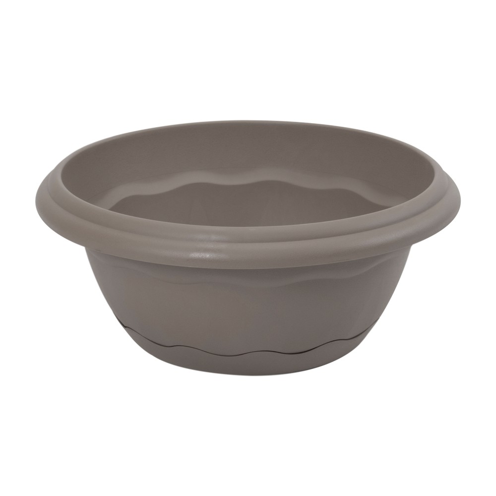 Maceta bowl terra 26 cms taupe plastiken 7681