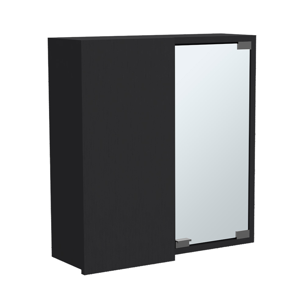 Gabinete para baño de madera wengue dos puertas - Gabinetes de pared