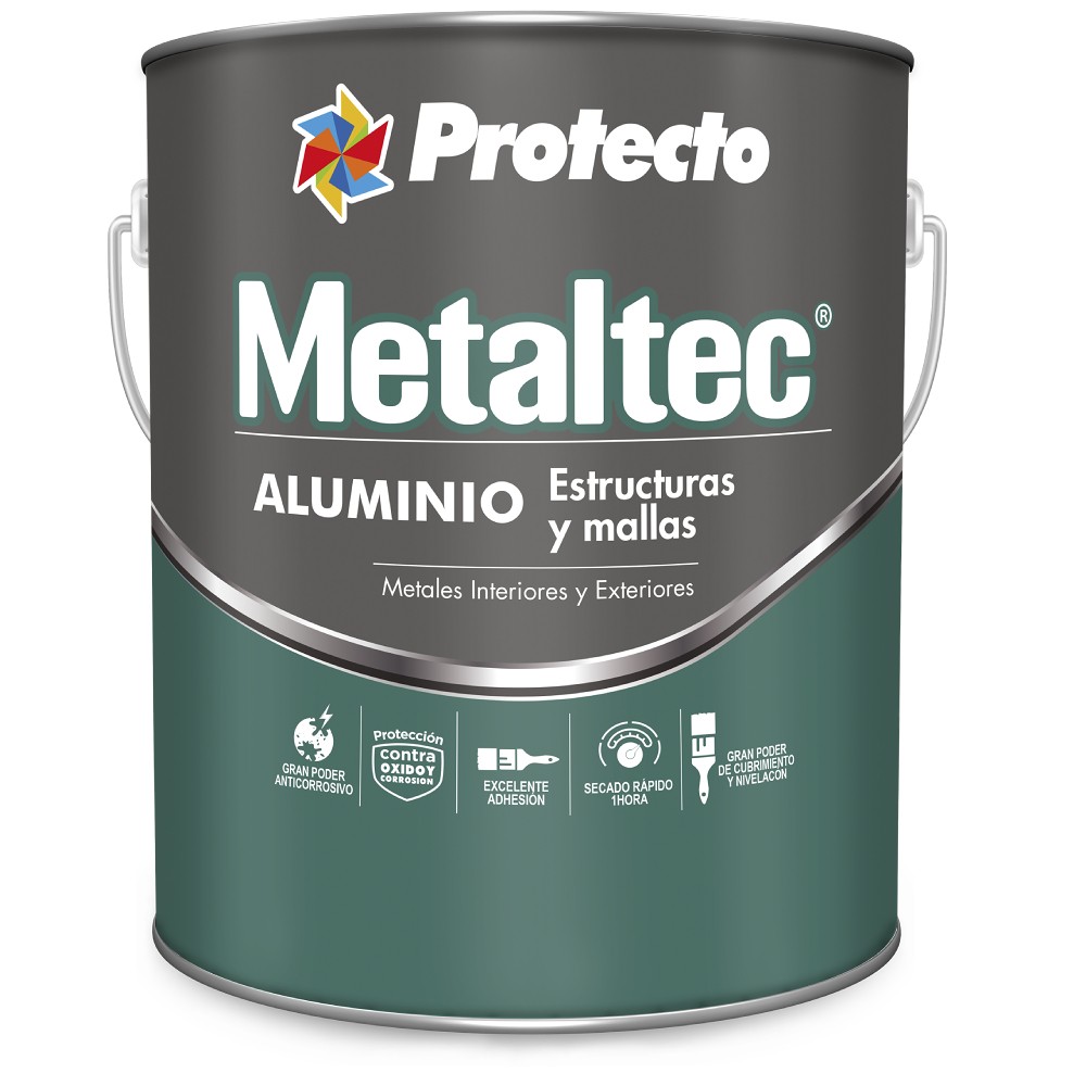 Metaltec para estructuras y mallas aluminio 1/4gal